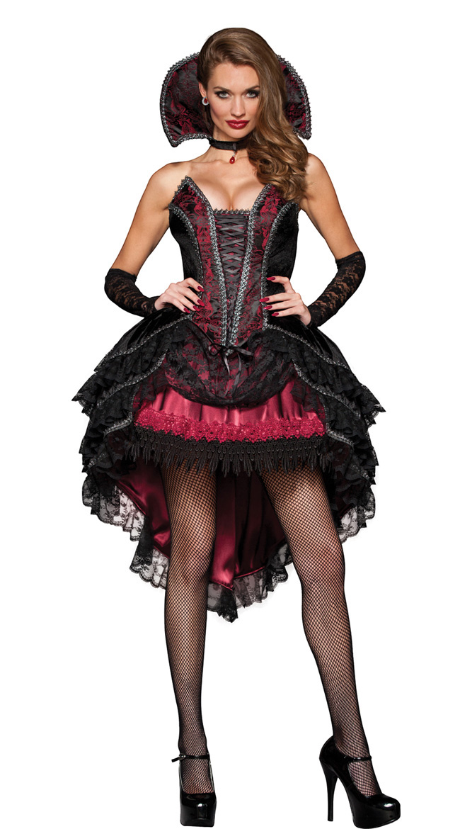 F1968 Vampire Halloween Costume Womens